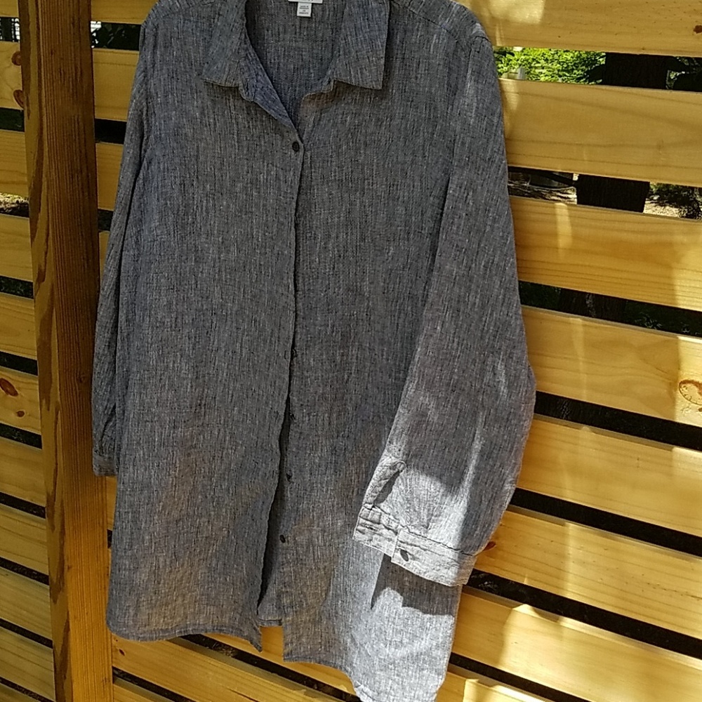 J.Jill cross-dyed Love Linen tunic